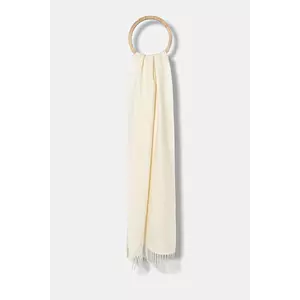 Weekend Max Mara fular de lână SCOGLIO culoarea bej, uni, 2525546105600 imagine