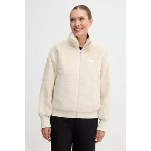 Puma geacă culoarea bej, de tranzitie, oversize, 632169 imagine