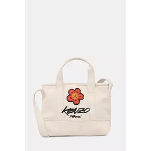 Kenzo geantă de bumbac culoarea bej, FF68SA910F36 imagine