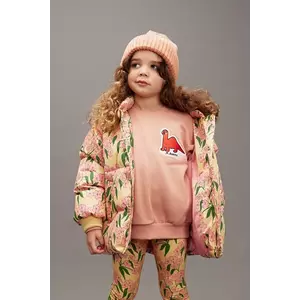 Mini Rodini geacă copii Alpine flowers culoarea galben, 25710113 imagine