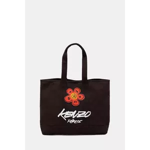 Kenzo geantă de bumbac culoarea maro, FF68SA911F36 imagine