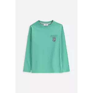 Coccodrillo longsleeve din bumbac pentru copii culoarea verde, cu imprimeu, EVERYDAY BOY A imagine