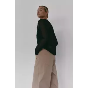 MUUV. longsleeve UKO culoarea negru imagine