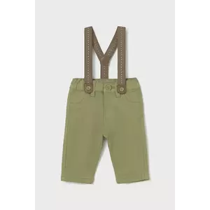 Mayoral Newborn pantaloni bebe culoarea verde, uni, 2576 imagine