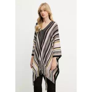 Missoni poncho din lână culoarea maro, light, 9P4EWMDA232 imagine