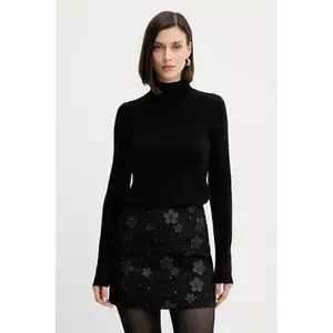 Marella pulover de lână culoarea negru, cu turtleneck, 2523366254200 imagine