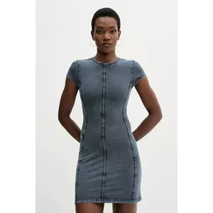 Diesel rochie D-CUPSLEEVES culoarea bleumarin, mini, evazati, A19517.0KIBY imagine