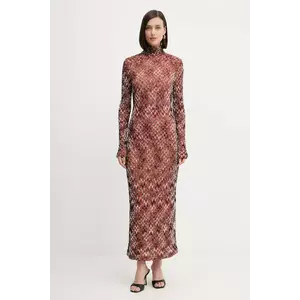 Missoni rochie culoarea portocaliu, maxi, mulata, DS25WG24.BR012N imagine