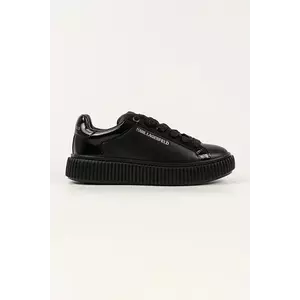 Karl Lagerfeld sneakers din piele KAPRIKA culoarea negru, KL66220 imagine