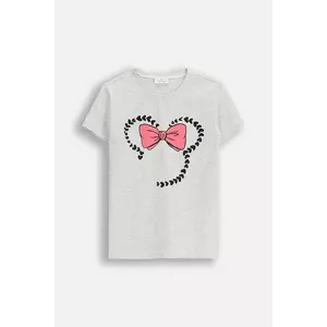 Coccodrillo tricou copii culoarea gri, EVERYDAY GIRL A imagine