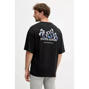 Alpha Industries tricou din bumbac culoarea negru, cu imprimeu, 156553.03 imagine