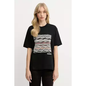 Missoni tricou din bumbac culoarea negru, DS25WL06.BJ00PJ imagine