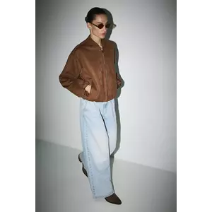 Medicine geacă bomber culoarea bej, de tranziție imagine