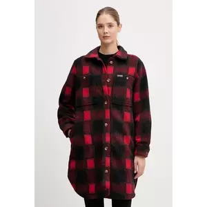 Columbia geacă cu aspect de cămașă Wildest Venture culoarea rosu, de tranzitie, 2136171 imagine