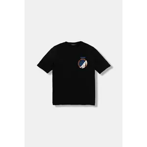 Napapijri tricou din bumbac S-ADIGE culoarea negru, cu imprimeu, NP0A88ZWF0N1 imagine