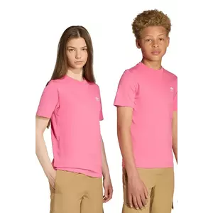 adidas Originals tricou de bumbac pentru copii culoarea roz, uni, JY4986 imagine