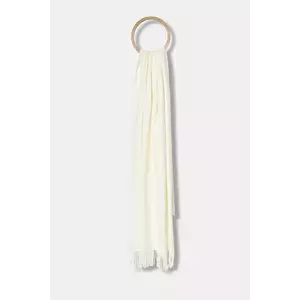 Answear.LAB esarfa de lana culoarea bej, neted imagine