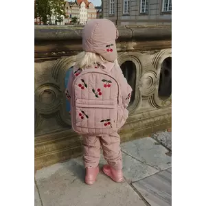 Konges Sløjd ghiozdan copii JUNO QUILTED BACKPACK MIDI culoarea roz, mic, cu imprimeu, KS103489 imagine