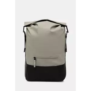 Rains rucsac 14320 Trail Rolltop Backpack culoarea verde, mare, uni, 14320 imagine