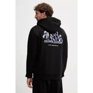 Alpha Industries bluză culoarea negru, cu glugă, cu imprimeu, 156339.03 imagine