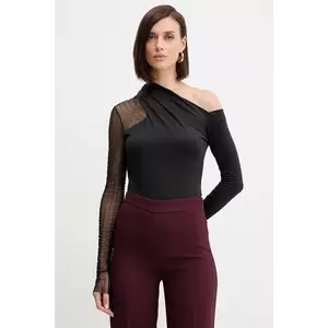 Simona Corsellini bluză culoarea negru, uni, A25CPMG00201 imagine