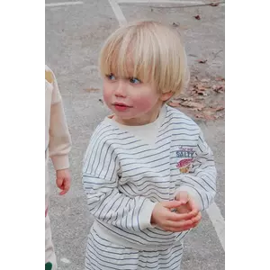 Konges Sløjd bluză copii AMIO SWEAT SHIRT OCS culoarea bej, cu model, KS103671 imagine