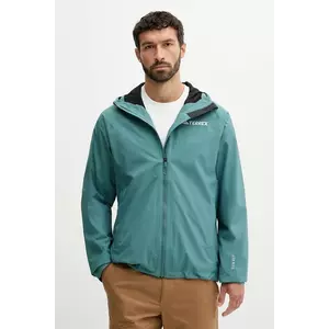 adidas TERREX geacă de ploaie Multi 2L Rain Jacket culoarea verde, JL9774 imagine