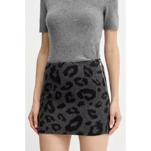 Silvian Heach fustă de lână GARCIA culoarea negru, mini, evazati, GPA25033MG imagine