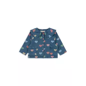 Konges Sløjd geacă de blugi pentru copii MAGOT DENIM SHIRT GOTS culoarea bleumarin, KS103883 imagine