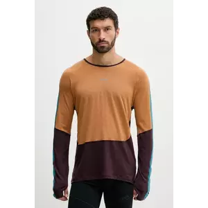 Icebreaker longsleeve funcțional din lână Merino 200 Oasis culoarea maro, IB0A57E10JK1 imagine