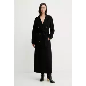 Fracomina palton de lână culoarea negru, FR25WC1001W80201 imagine