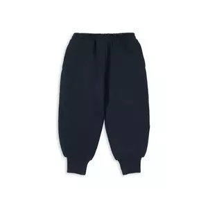 Konges Sløjd pantaloni copii LOUPY LOU SWEAT PANTS OCS culoarea bleumarin, uni, KS103873 imagine