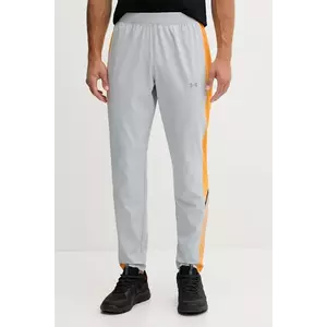 Under Armour pantaloni de antrenament Velociti Storm culoarea gri, cu imprimeu, 6005899 imagine