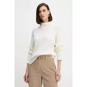 Simona Corsellini pulover de lână culoarea bej, light, cu guler, A25CPMGG08S1 imagine