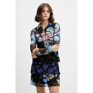 Desigual rochie CORAL LACROIX culoarea negru, mini, drept, 25WWVK10 imagine