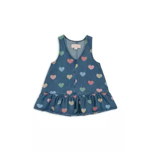 Konges Sløjd rochie din denim pentru copii MAGOT DRESS GOTS culoarea bleumarin, mini, evazati, KS103884 imagine