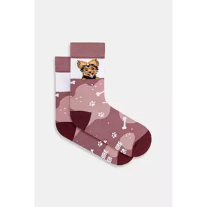 Medicine ciorapi de bumbac culoarea roz imagine