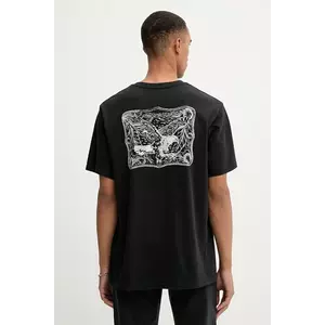 Levi's tricou din bumbac culoarea negru, cu imprimeu, 16143 imagine