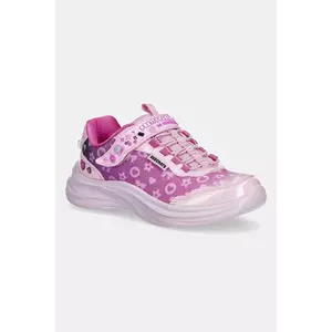 Skechers sneakers pentru copii POWER JAMS 2.0 culoarea roz, 302199L imagine