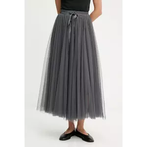 Answear.LAB fusta culoarea gri, maxi, evazati imagine