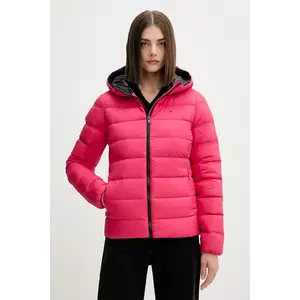 Tommy Jeans geacă de puf culoarea roșu, de iarnă, DW0DW21617 imagine