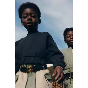 Abel&Lula bluză copii culoarea negru, uni, 5825 imagine