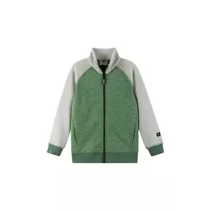 Reima hanorac polar pentru copii Neulomus culoarea verde, melanj, 5200365A imagine