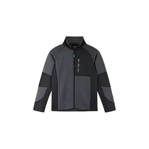 Reima hanorac polar pentru copii Liukuen culoarea negru, melanj, 5200046B imagine