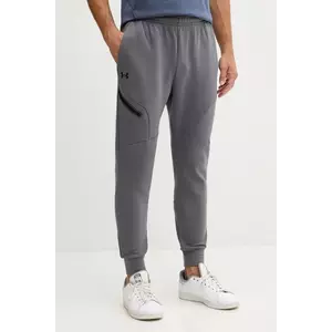 Under Armour pantaloni de trening Unstoppable Fleece culoarea bej, uni, 1389353 imagine