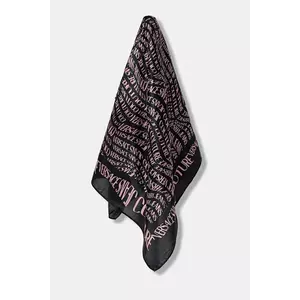 Versace Jeans Couture eșarfă de mătase culoarea negru, cu model, 79HA7H01 ZG406 imagine