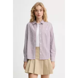 Levi's cămașă din bumbac culoarea maro, cu guler clasic, regular, 34574 imagine