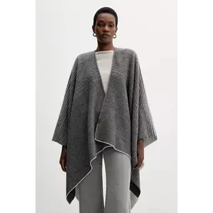 MM poncho din lână BRENTA culoarea gri, 2526546028600 imagine