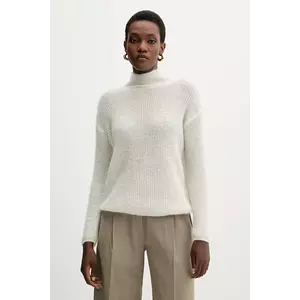 MM pulover de lână TENNA culoarea bej, light, cu guler, 2526366188600 imagine