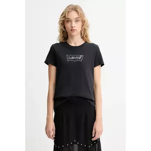 Levi's tricou din bumbac culoarea negru, 17369 imagine